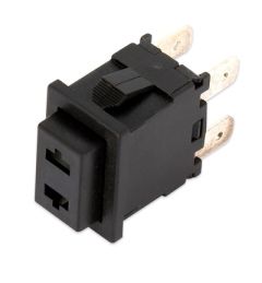 INTERRUTTORE BIPOLARE PUSH C/ASOLA SU TASTO 19x13