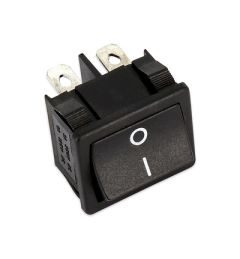 INTERRUTTORE BIPOLARE C/CORPO E TASTO NERI 10 A