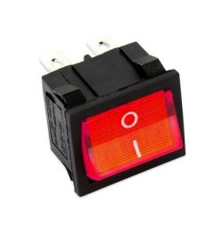 INTERRUTTORE BIPOLARE LUMIN.ROSSO 10A