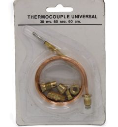 TERMOCOPPIA UNI 600MM.+RACC.+DADI/FILETTATA