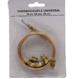 TERMOCOPPIA UNI 900MM.+RACCORDO+DADI/FILETTATA