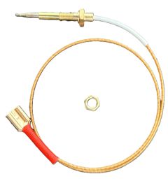 TERMOCOPPIA PIANO COTTURA Lungh.450mm Alt.3,8 TC